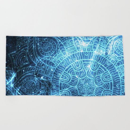 Space mandala 8 Beach Towel