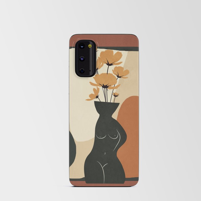 Modern Abstract Woman Body Vase 3 Android Card Case