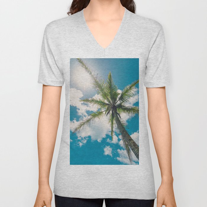 Best Summer Ever - Tropical Palm Trees V Neck T Shirt
