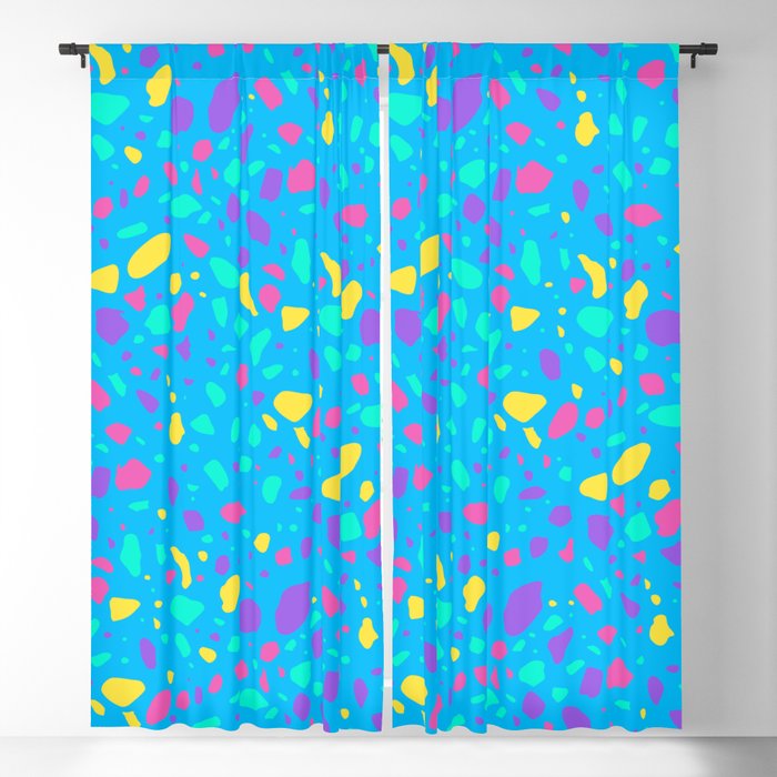 Terrazzo Pattern Modern Classic Neutral Blackout Curtain