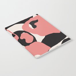 Scandinavian abstract splatter pattern Notebook