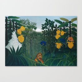 The Repast of the Lion (ca. 1907) by Henri Rousseau. Canvas Print