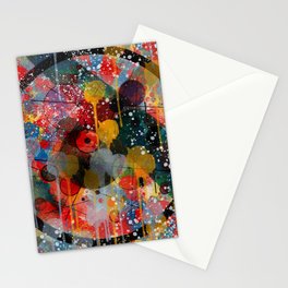 Kandinsky Action Painting Street Art Colorful Stationery Cards