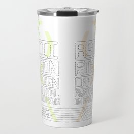 ASCII Ribbon Campaign against HTML in Mail and News – White Travel Mug
