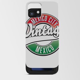 Mexico City, Mexico vintage logo. iPhone Card Case