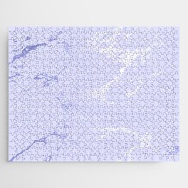Very Peri 2022 Color Of The Year Periwinkle Marble Kintsugi Ceramic II Jigsaw Puzzle