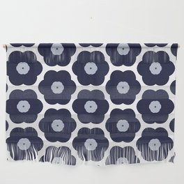 Blue And White Floral Pattern Wall Hanging