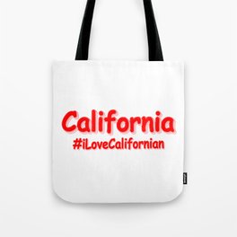 "California" Cute Design. Buy Now Tote Bag
