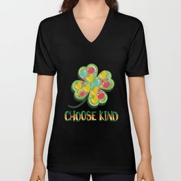 Choose Kind - Anti Bullying And St Patricks Day V Neck T Shirt