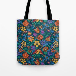 Another Floral Retro Tote Bag