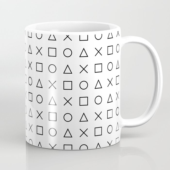 gaming design white - gamer pattern black and white Coffee Mug