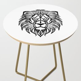 Lion's head geometric Side Table