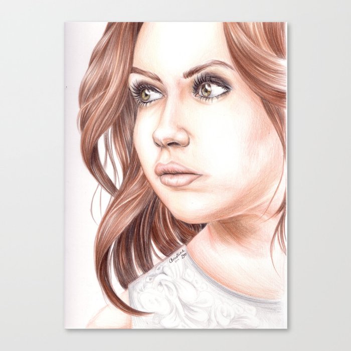 >Colored Pencil Drawing Canvas Print By Spoondraws Society6