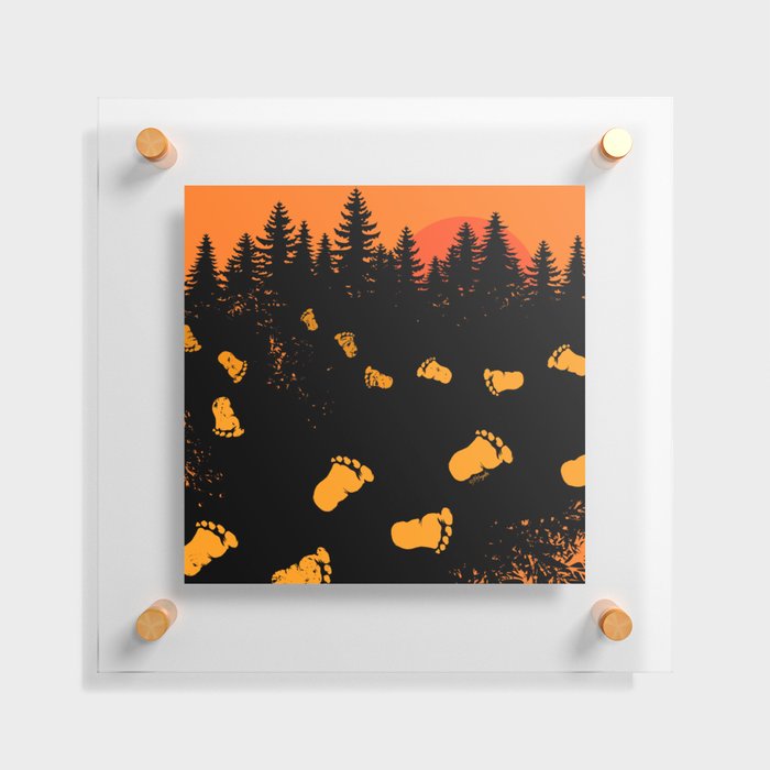 Bigfoot Tracks At Sunset Floating Acrylic Print