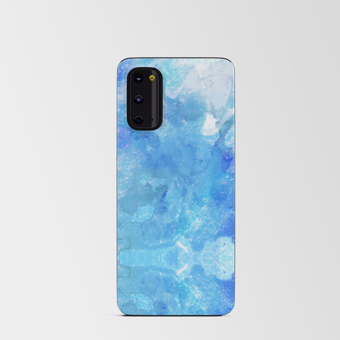 Caribbean Delight - Turquoise Indigo Navy Ocean Watercolors Android Card Case
