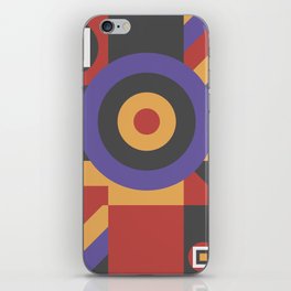 Bauhaus Abstract Retro Arches Circles Trend Colors iPhone Skin