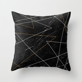 Minimalistic Pattern Marble Throw Pillow