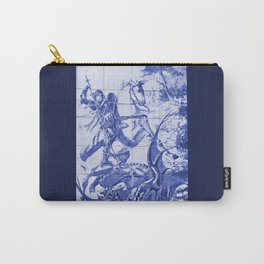 Saint George and the Dragon Portuguese Tile Panel Carry-All Pouch
