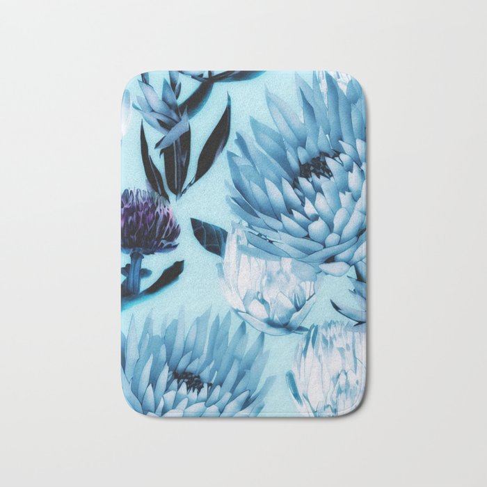 Blue Dreamy Florals - Proteas Bath Mat