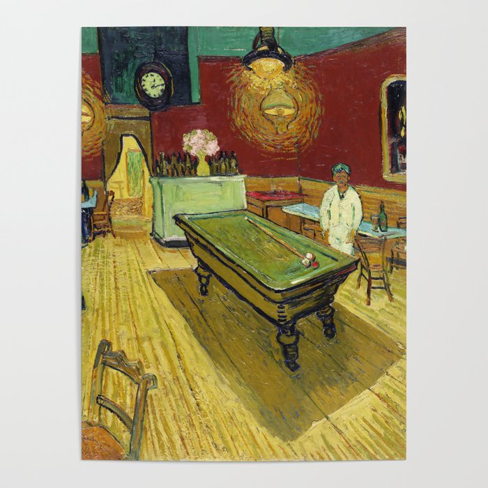 Le café de nuit (The Night Café) (1888) by Vincent van Gogh Poster