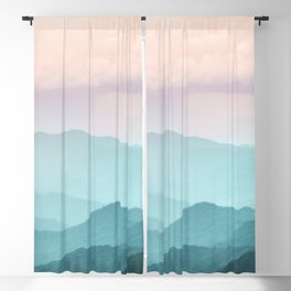 Smoky Mountain National Park Sunset Layers II - Nature Photography Blackout Curtain