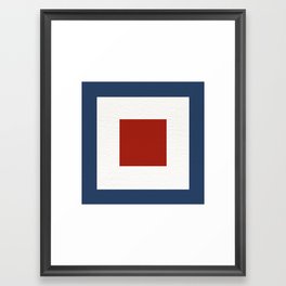 NAUTICAL Boat Flag "W" Framed Art Print