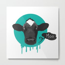 Moo Cow Moan Metal Print