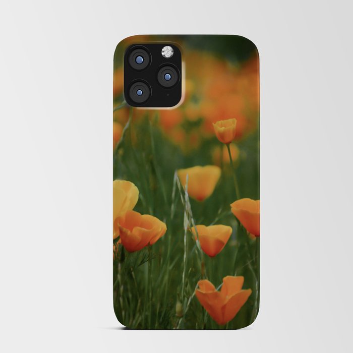 California Poppy Flowers iPhone Card Case
