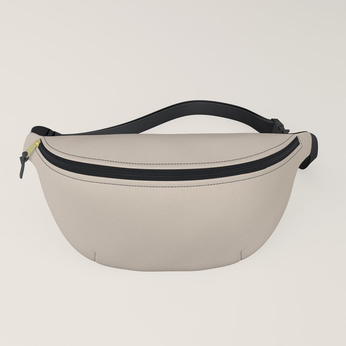 beige fanny pack