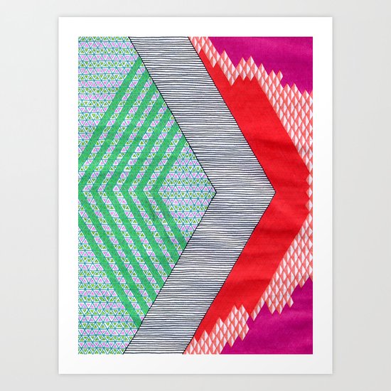 Isometric Harlequin #8 Art Print