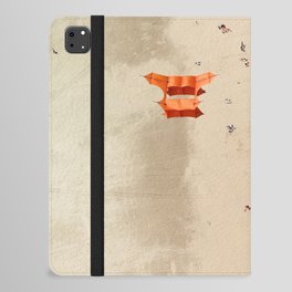 Kite on beach iPad Folio Case