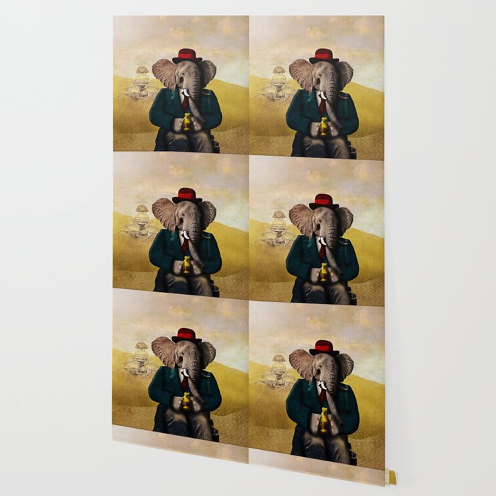 Mr Preston J Pachyderm Visits The Sphinx Wallpaper By Petergross