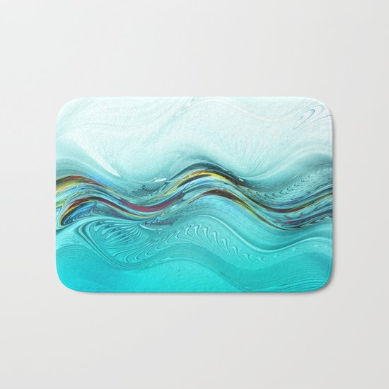 Fractal Wave Bath Mat