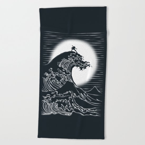 Waterbending Beach Towel