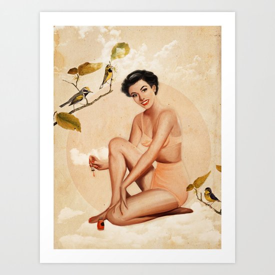 Peach Art Print