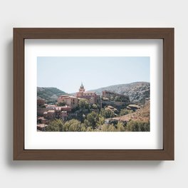 Beautiful village.( Albarracin, Spain) Recessed Framed Print