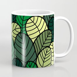 Green Leaves Abstract Mug