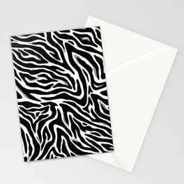 Black and White Abstract Zebra skin pattern. Digital Illustration Background Stationery Card