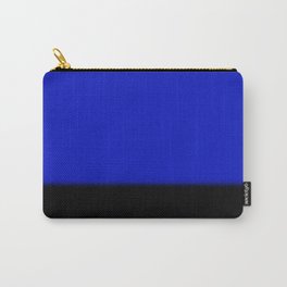 White, Dark Blue and Black Ombre Carry-All Pouch