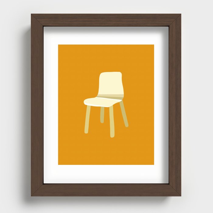Minimal furniture project 9 Recessed Framed Print