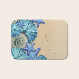 Seashell Bath Mats For Any Bathroom Decor Style Society6