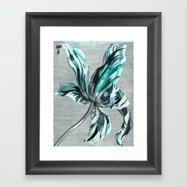 Elegant Tulip Ocean Blues Framed Art Print