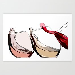 A Glass a Day... Art Print