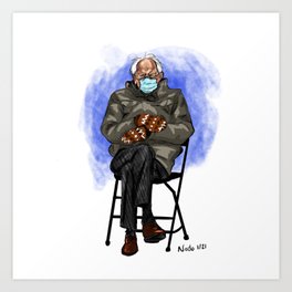 Bernie and His Steel Chair Art Print