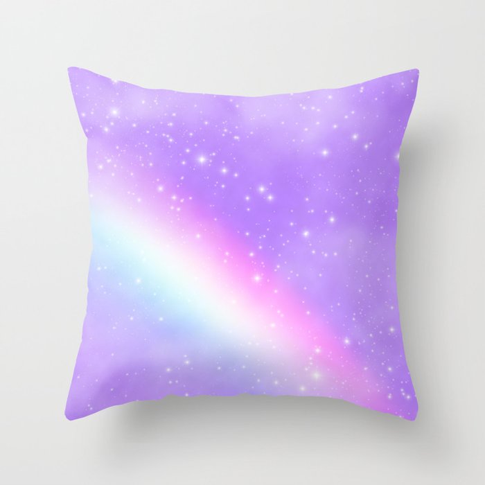 Aesthetic Sky Outer Space Retro Design Throw Pillow