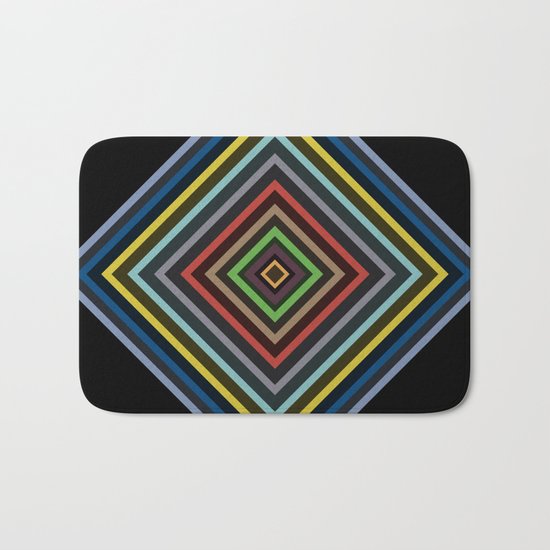 Colorful Geometric Pattern VI Bath Mat