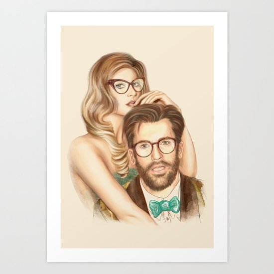 I love your Glasses Art Print