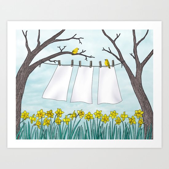 spring clean Art Print