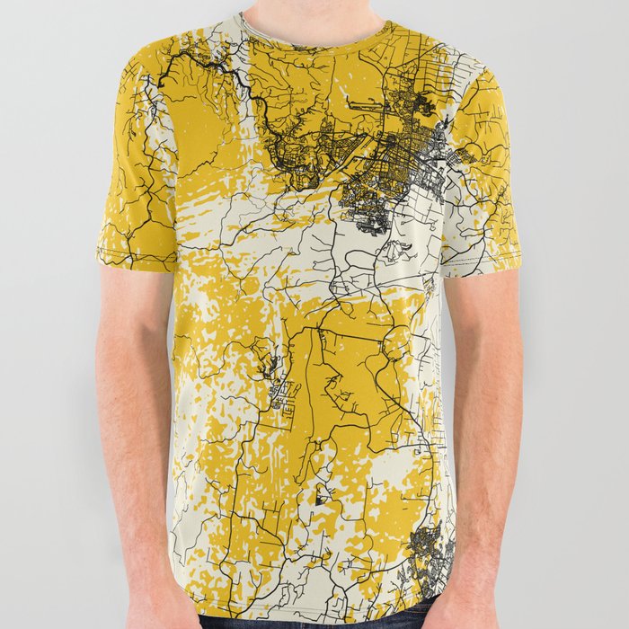 Australia, Sydney City Map - gift for backpackers All Over Graphic Tee