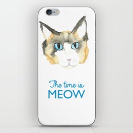 The Time is Meow iPhone Skin